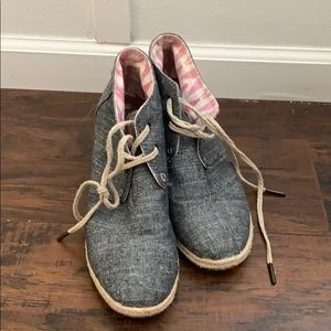 Toms Chambray Wedge